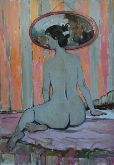 Nude at the mirror 50х35 с.о.2016р.